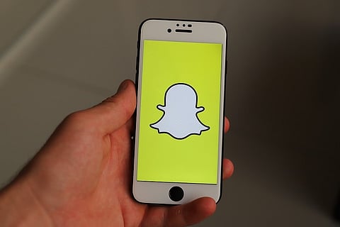 Snapchat app on mobile