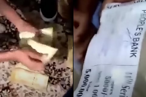 Viral video claiming millions found in Gotabaya's home