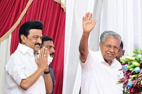 MK Stalin and Pinarayi Vijayan