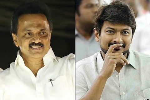 MK Stalin and Udhayanidhi Stalin