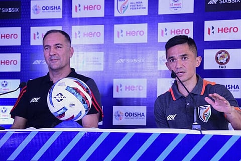Igor Stimac and Sunil Chhetri