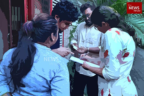 Chilume agents doing voters survey in Bengaluru with BBMP orders