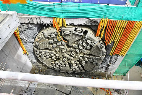 TBM Urja after completion of tunneling