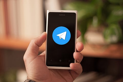 Telegram app on phone