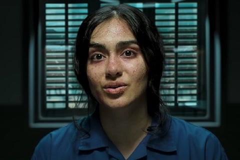 Actor Adah Sharma in a shpt in The Kerala Story