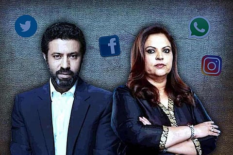 A collage of Rahul Shivshankar and Navika Kumar