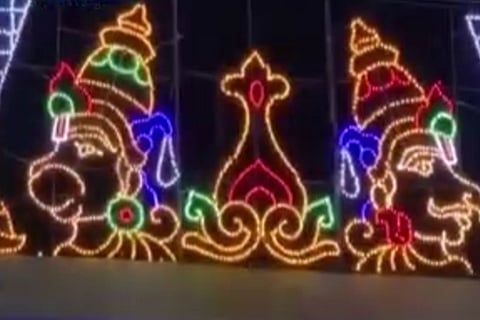Tirumala temple lights