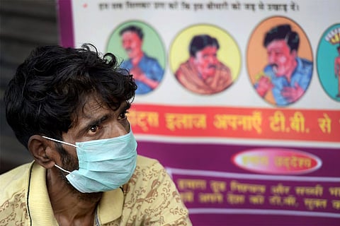 File image of a tuberculosis patient