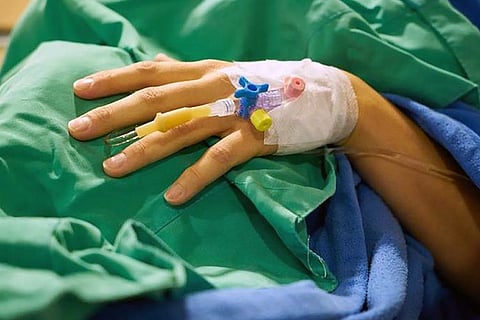 Representational image of a person in hospital