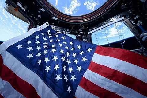 Two US astronauts cast vote from space