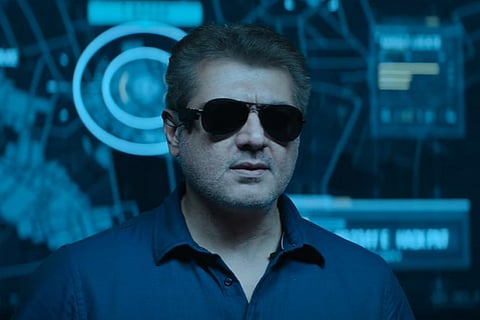 Ajith in the glimpse video of Valimai