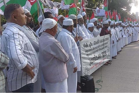 Sunni organisations protesting against Sriram Venkitaraman