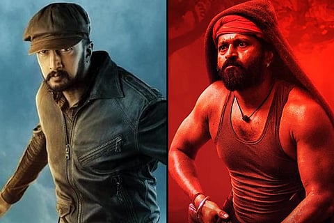 Stills from Vikrant Rona and Kantara
