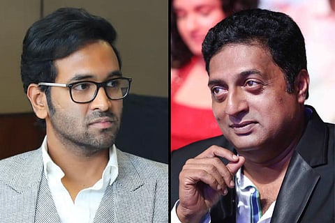 Actors Manchu Vishnu and Prakash Raj