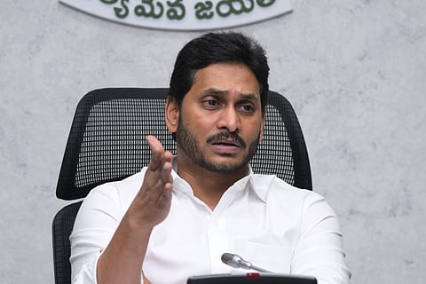 Cyclone Yaas: File image of YS Jagan Mohan Reddy interacting with officials