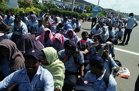 3700 Yamaha, Royal Enfield, Myoung Shin workers go on strike near Chennai