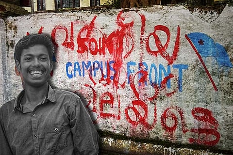 SFI to preserve Abhimanyu's writing on Maharaja's wall for posterity