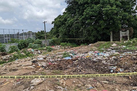 The area behind the Aluva market where the crime was committed
