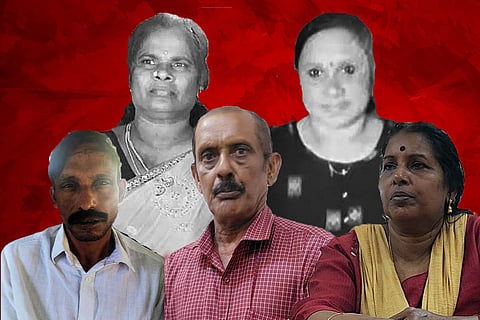 A collage of all the people involved in the human sacrifice case in Kerala