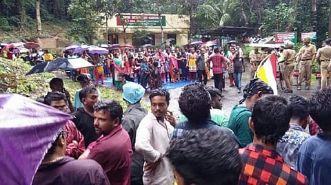 Destruction of cross in Kerala’s Bonacaud forest: Believers protest, CM assures action