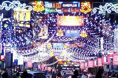 Brigade Road on New Year's Eve