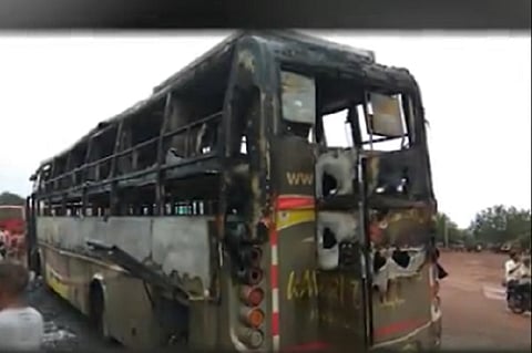 Three-year-old child burnt alive on bus in Karnataka after battery short-circuits