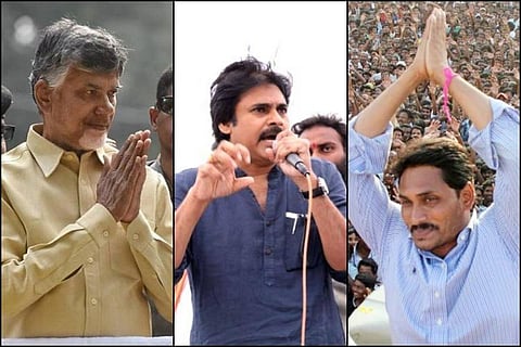Chandrababu Naidu Pawan Kalyan and Jagan Mohan Reddy