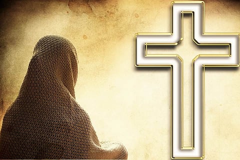 Woman praying