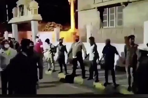 Bengaluru mob violence: Group of Muslim youth formed human chain to protect a temple