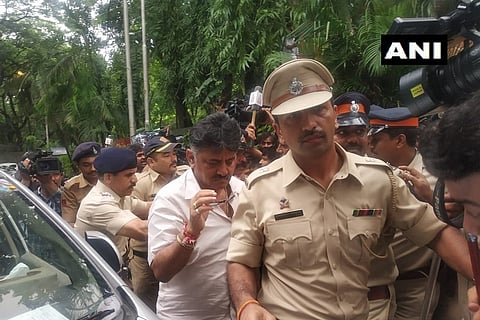 High drama at Mumbai hotel, DK Shivakumar stopped from meeting rebel MLAs