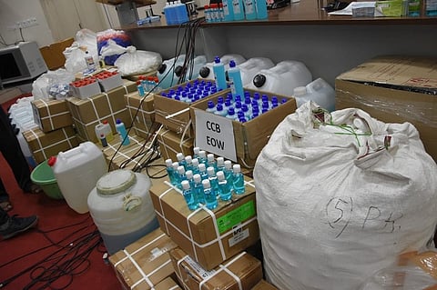 Bengaluru police bust fake hand sanitizer manufacturing racket, arrest two men