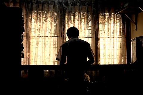 silhouette man