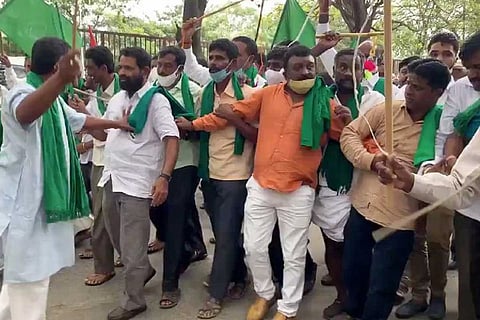 Farmer protest