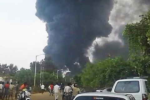 Massive fire in chemical factory in Kolar, no casualties reported