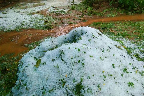Worst hailstorm in 25 years hits Wayanad, roads covered with thick ice for over 12 hours