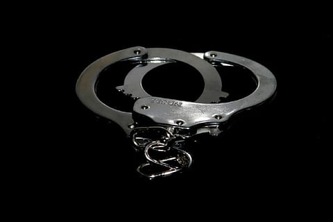A pair of handcuffs