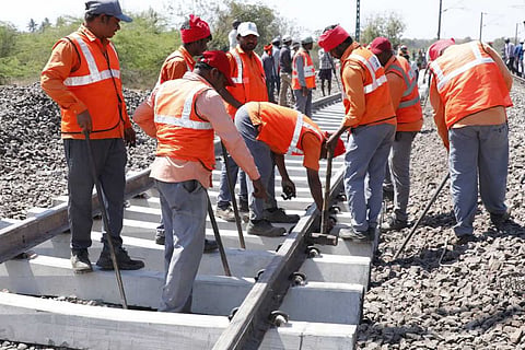 Railway track where Godavari Express derailed near Hyderabad restored