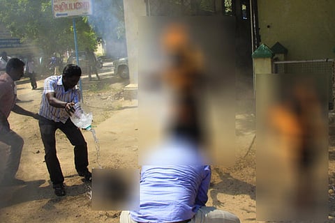 Hounded by loan sharks, family with 2 kids set themselves on fire outside TN Collectorate