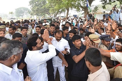 As Jagan resumes his padayatra, 3-tier security put in place following knife attack