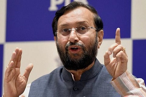 Javadekar keeps possibility of DMDK-BJP alliance alive, DMDK terms it a courtesy call