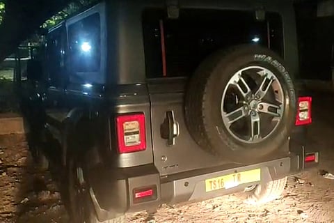 The vehicle which was involved in the accident