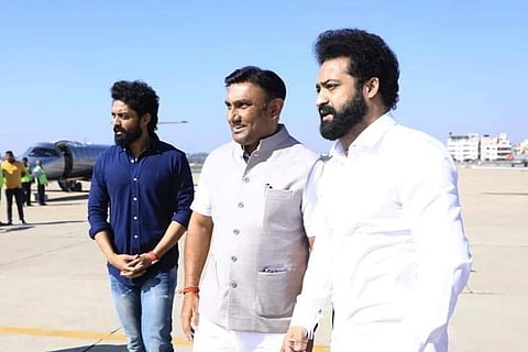 Nandamuri Kalyan Ram, K Sudhakar, and Jr NTR