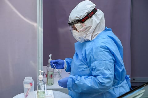 Representative image of a health worker inside a laboratory