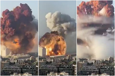 Lebanon explosion screenshot