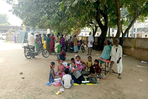 While Andhra govt plans digital classrooms, this primary school awaits pucca building