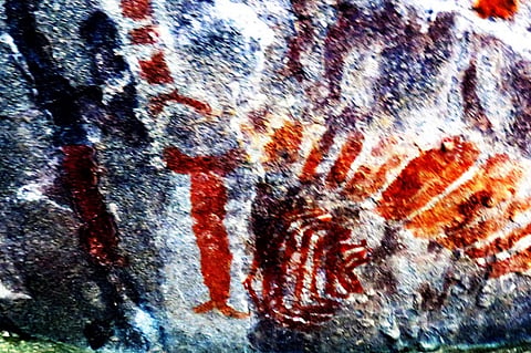 Rare prehistoric rock art uncovered in Telangana’s Kothagudem