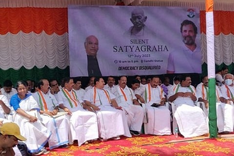 Kerala congress maun satyagraha