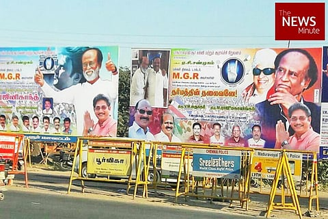 'He can't change banner culture?' Activists fume as Rajini hoardings fill Chennai road