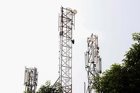 Three mobile towers