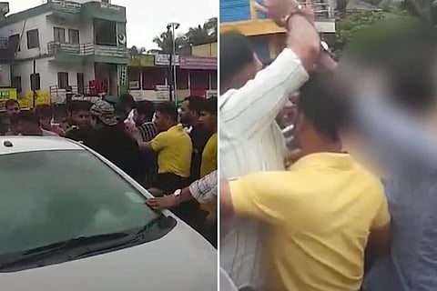 People attacking the youngsters